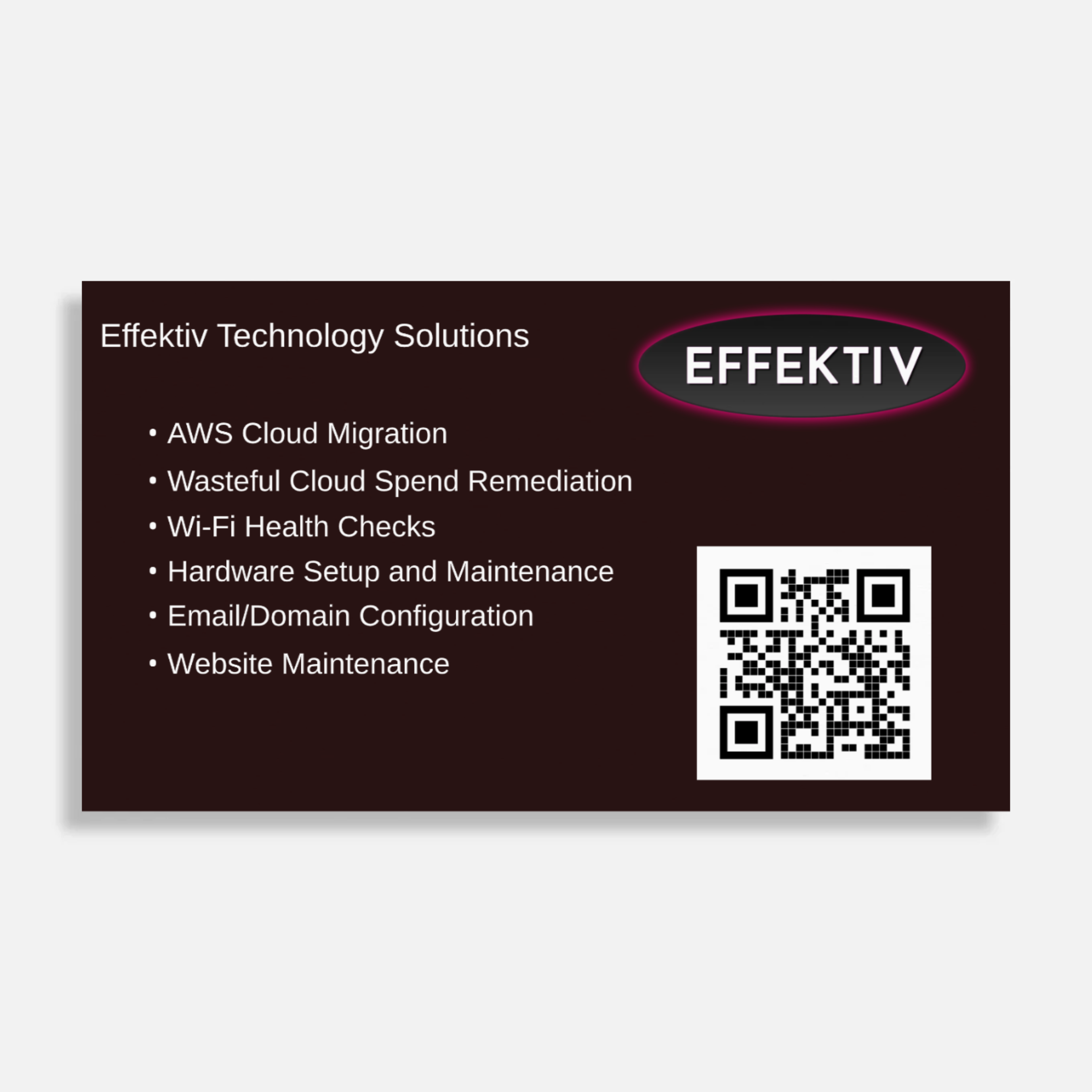 Effektiv Business Card - Back