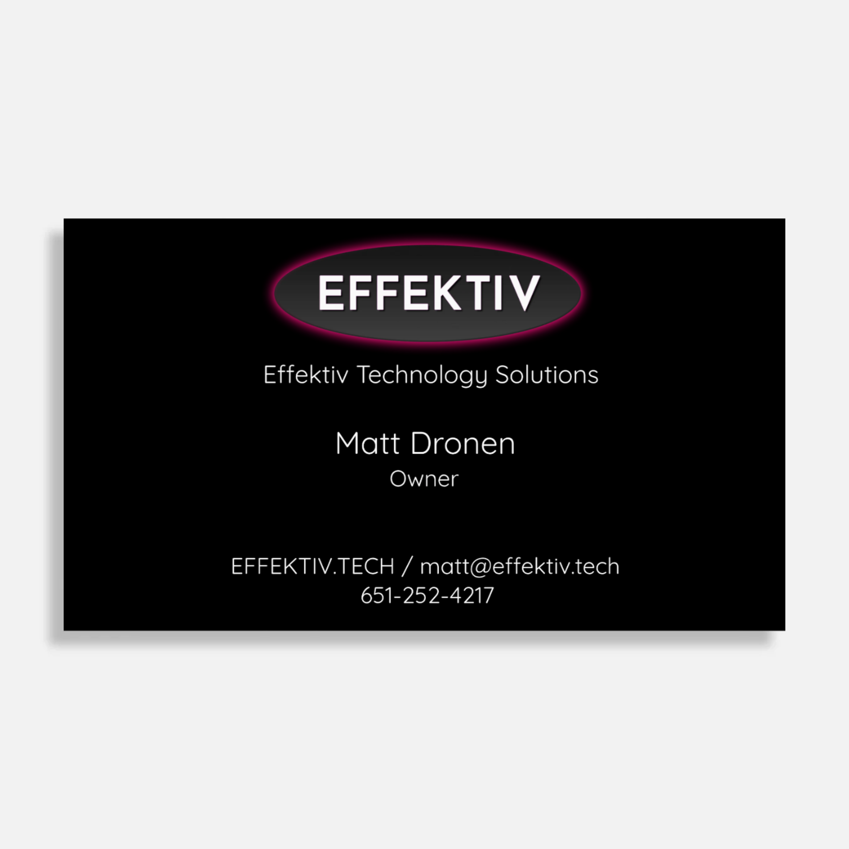 Effektiv Business Card - Front